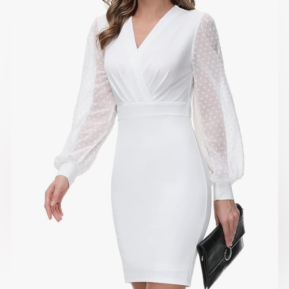 Grace Karin Bridal White Bodycon dress size XL